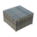 Gray Corner Garden Rattan Furniture Set